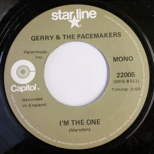 Gerry & The Pacemakers : I'm The One (7", Mono)