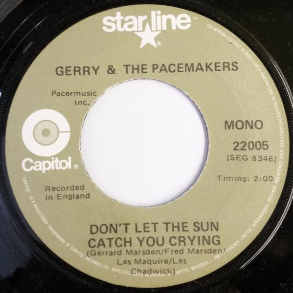 Gerry & The Pacemakers : I'm The One (7", Mono)