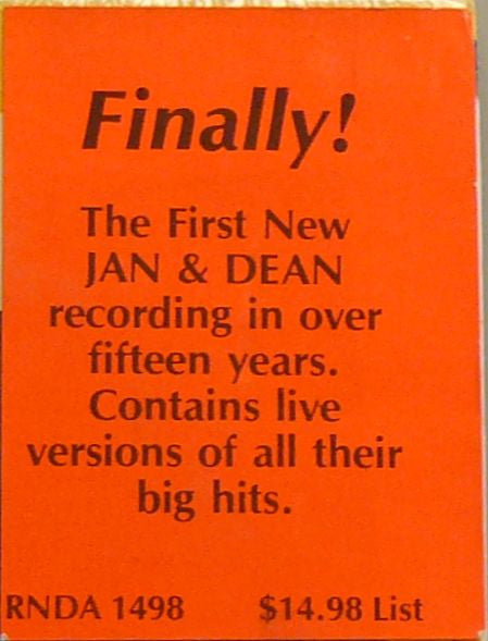 Jan & Dean & The Belair-Bandits : One Summer Night / Live (2xLP, Album)