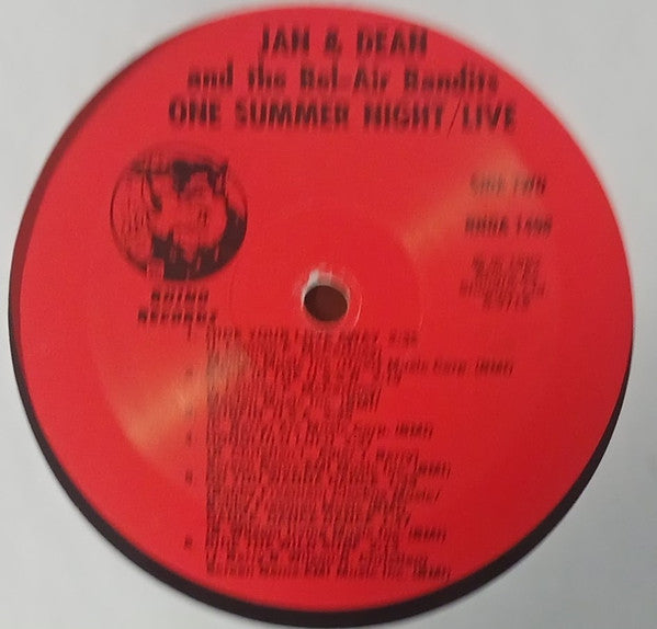 Jan & Dean & The Belair-Bandits : One Summer Night / Live (2xLP, Album)