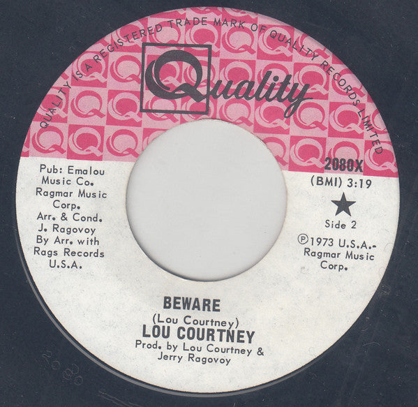 Lou Courtney : What Do You Want Me To Do (7", Single)