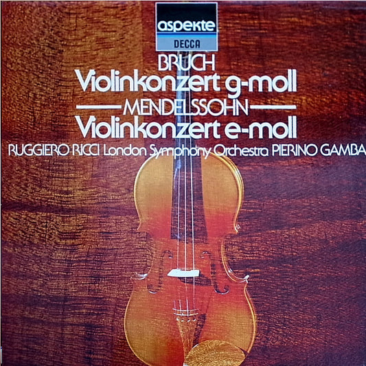 Felix Mendelssohn-Bartholdy, Max Bruch, London Symphony Orchestra : Violinkonzert G-Moll - Violinkonzert E-Moll (LP, RE)