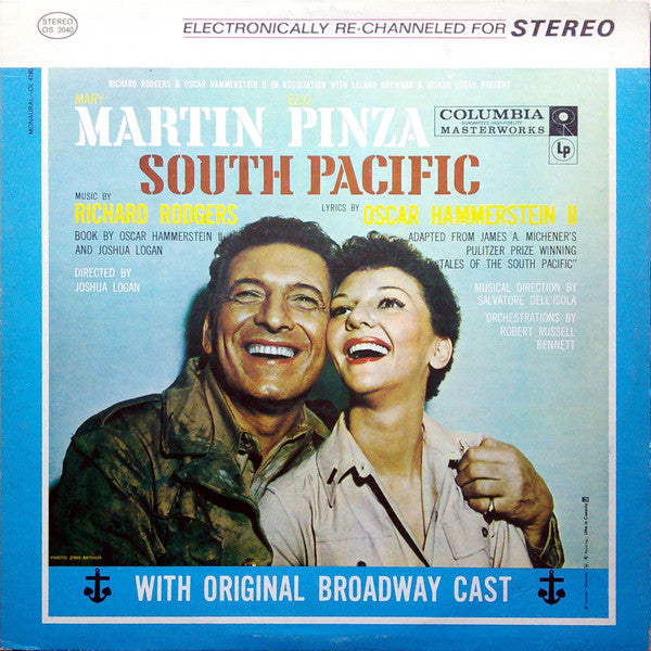 Mary Martin, Ezio Pinza, Rodgers & Hammerstein With "South Pacific" Original Broadway Cast : South Pacific (LP, Album, RE)
