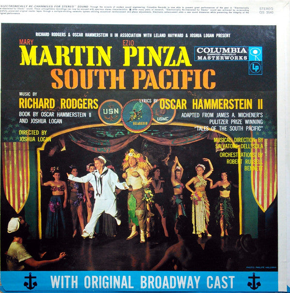 Mary Martin, Ezio Pinza, Rodgers & Hammerstein With "South Pacific" Original Broadway Cast : South Pacific (LP, Album, RE)