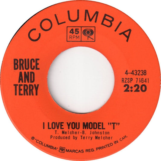 Bruce & Terry : I Love You Model "T" (7", Single)