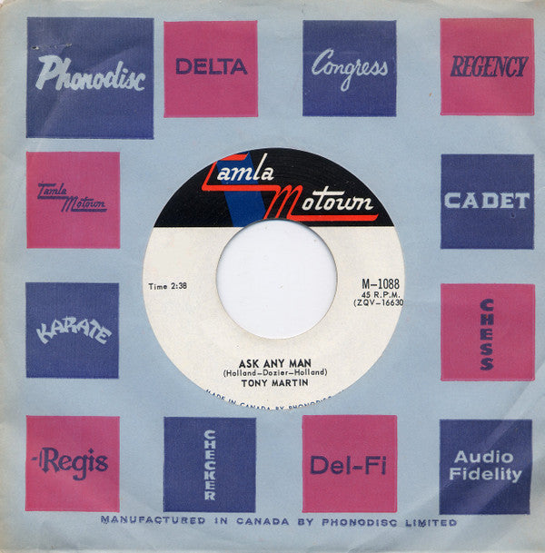 Tony Martin (3) : Ask Any Man (7", Single)