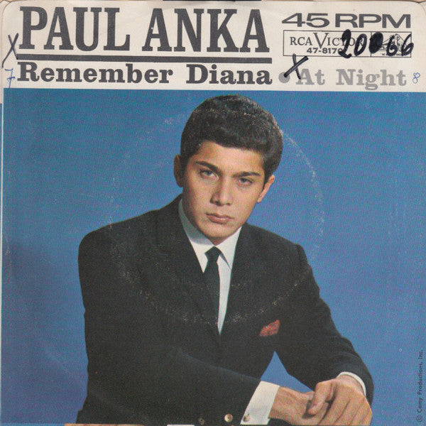 Paul Anka : Remember Diana (7", Single)