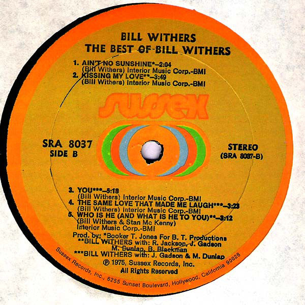 Bill Withers : The Best Of Bill Withers (LP, Comp, All)