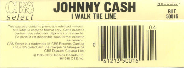 Johnny Cash : I Walk The Line (Cass, Album, RE, Abr)