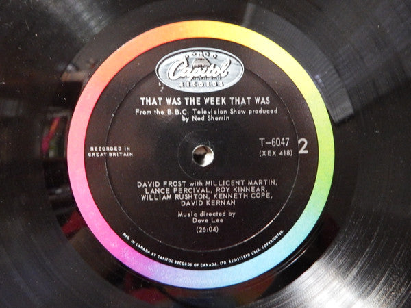 David Frost With Millicent Martin, Lance Percival, Roy Kinnear, William Rushton, Kenneth Cope & David Kernan : That Was The Week That Was (LP, Mono)