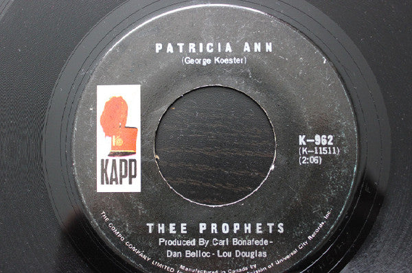 Thee Prophets : Playgirl / Patricia Ann (7")