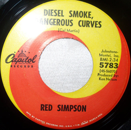 Red Simpson : Diesel Smoke, Dangerous Curves (7", Single)