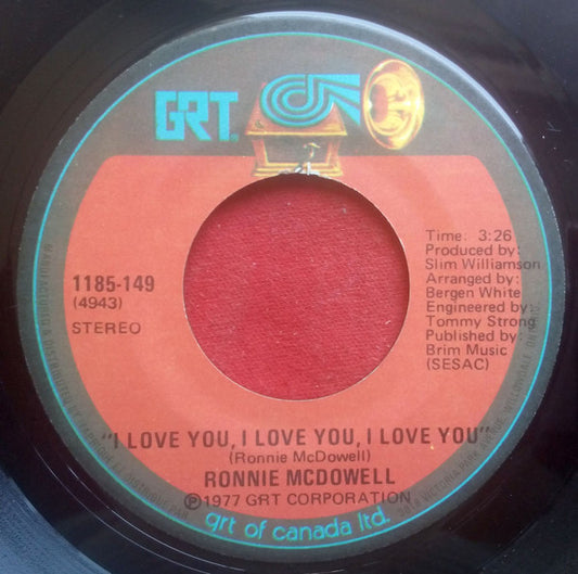 Ronnie McDowell : I Love You, I Love You, I Love You / Fallin' (7", Single)