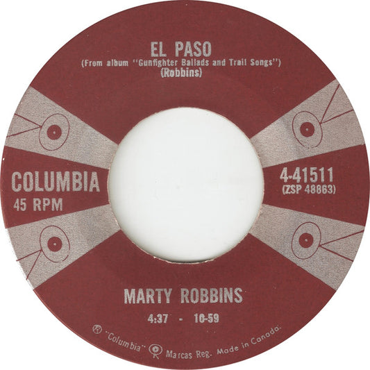 Marty Robbins : El Paso / Running Gun (7", Single)