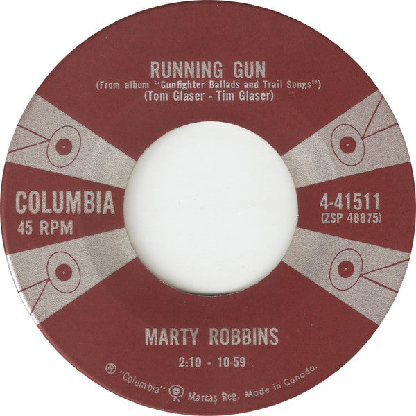 Marty Robbins : El Paso / Running Gun (7", Single)