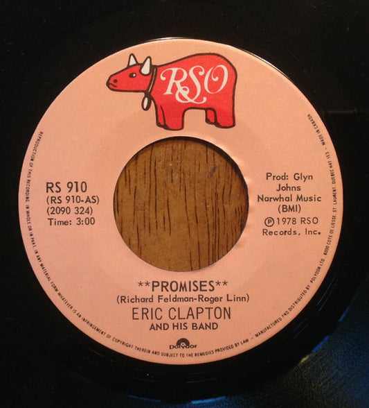 Eric Clapton And His Band : Promises (7", Single)