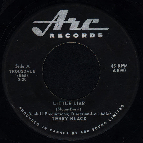 Terry Black (2) : Little Liar (7", Single)