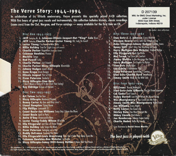 Various : The Verve Story: 1944 - 1994 (4xCD, Comp, Club + Box)