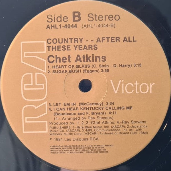 Chet Atkins : Country-After All These Years (LP)