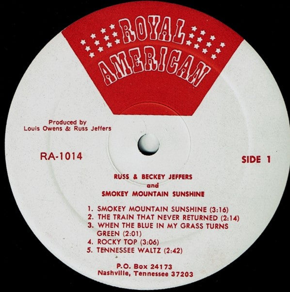 Russ & Becky Jeffers : Smoky Mountain Sunshine (LP, Album)