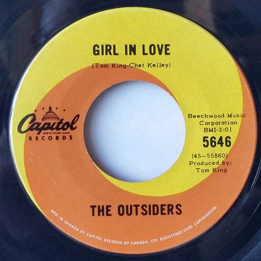 The Outsiders (4) : Girl In Love (7", Single)