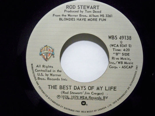 Rod Stewart : I Don't Want To Talk About It (7", Single)