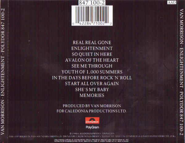 Van Morrison : Enlightenment (CD, Album, RE)