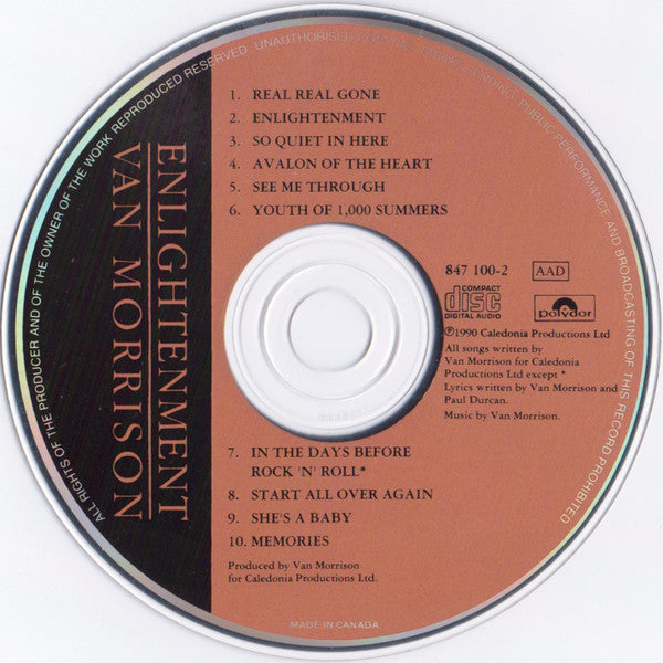 Van Morrison : Enlightenment (CD, Album, RE)