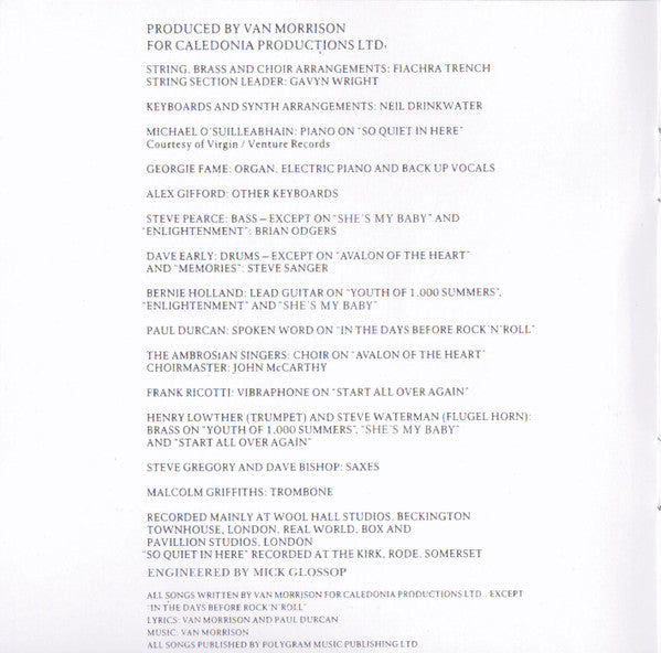 Van Morrison : Enlightenment (CD, Album, RE)