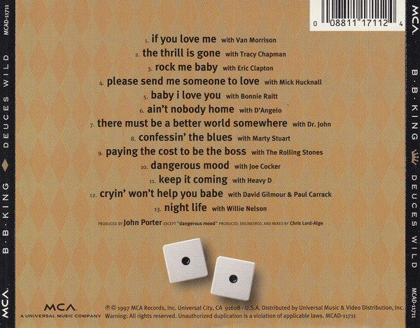 B.B. King : Deuces Wild (CD, Album)