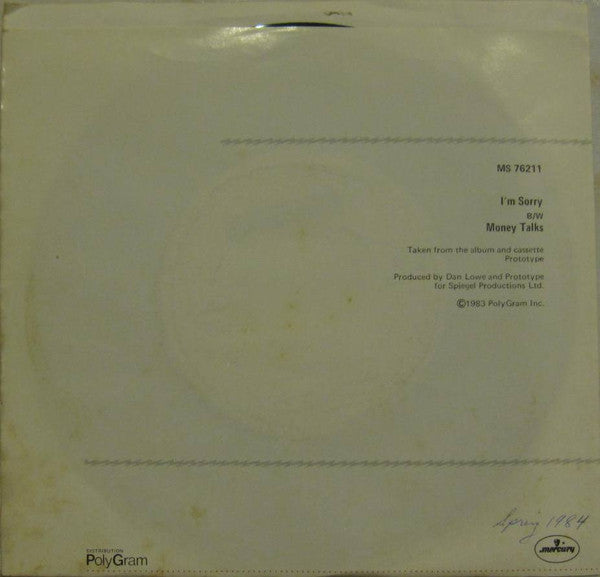 Prototype (22) : I'm Sorry (7", Single)