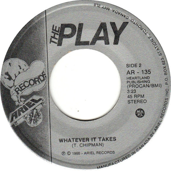 The Play : Running Out Of Time / Whatever It Takes (7")