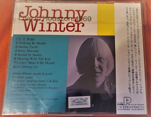 Johnny Winter : Live In Houston, 1969 (CD, Album)