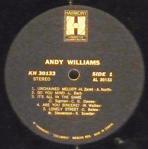 Andy Williams : Andy Williams (LP, Comp)