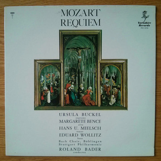 Wolfgang Amadeus Mozart, Ursula Buckel, Margarethe Bence, Hans-Ulrich Mielsch, Eduard Wollitz, Bach Chor, Böblingen, Stuttgarter Philharmoniker, Roland Bader : Requiem (LP, Album, RE)