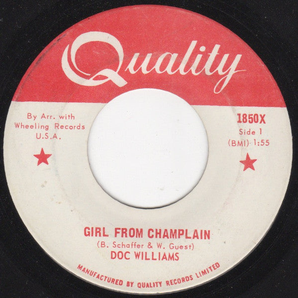 Doc Williams : Girl From Champlain  (7", Single)