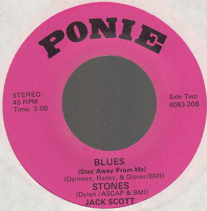 Jack Scott : Country Witch // Blues (Stay Away From Me) / Stones (7")