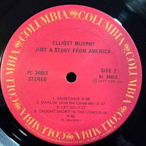 Elliott Murphy : Just A Story From America (LP, Album)