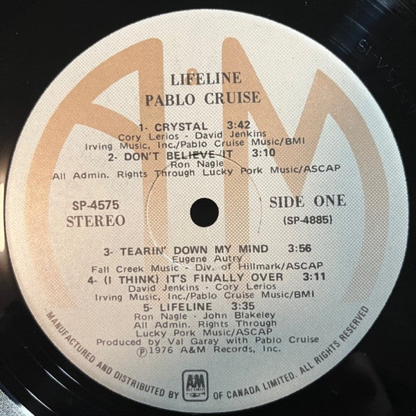 Pablo Cruise : Lifeline (LP, Album)