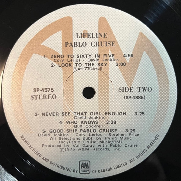 Pablo Cruise : Lifeline (LP, Album)