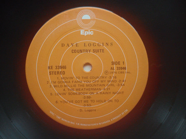 Dave Loggins : Country Suite (LP, Album)