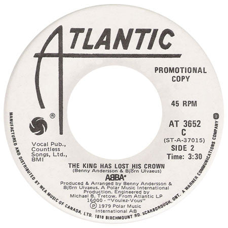 ABBA : Gimme! Gimme! Gimme! (A Man After Midnight) (7", Single, Promo)