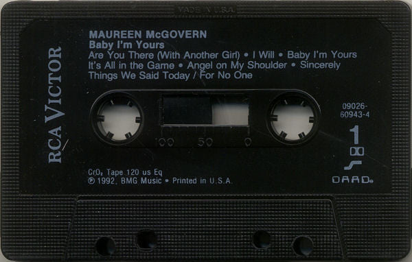 Maureen McGovern : Baby I'm Yours (Cass, Comp, CrO)