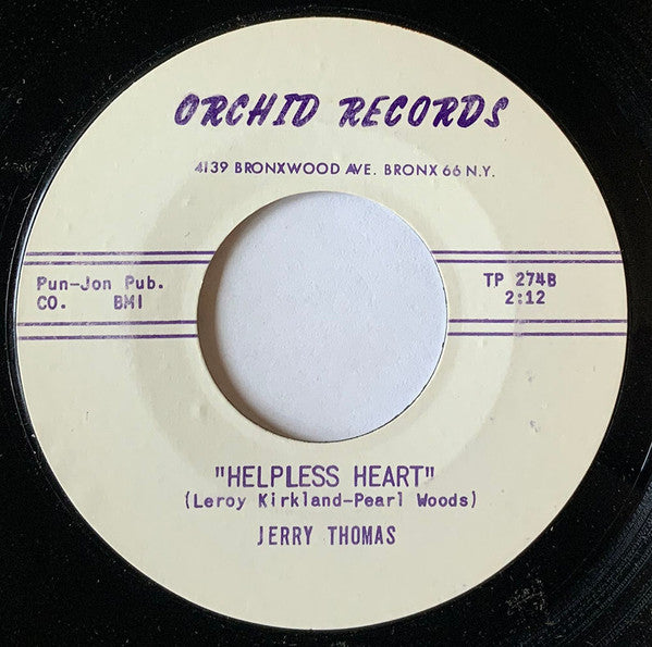 Jerry Thomas (5) : Jungle Dan / Helpless Heart (7")