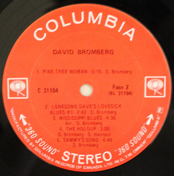 David Bromberg : David Bromberg (LP, Album)