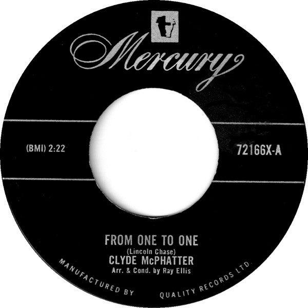 Clyde McPhatter : From One To One (7", Single)