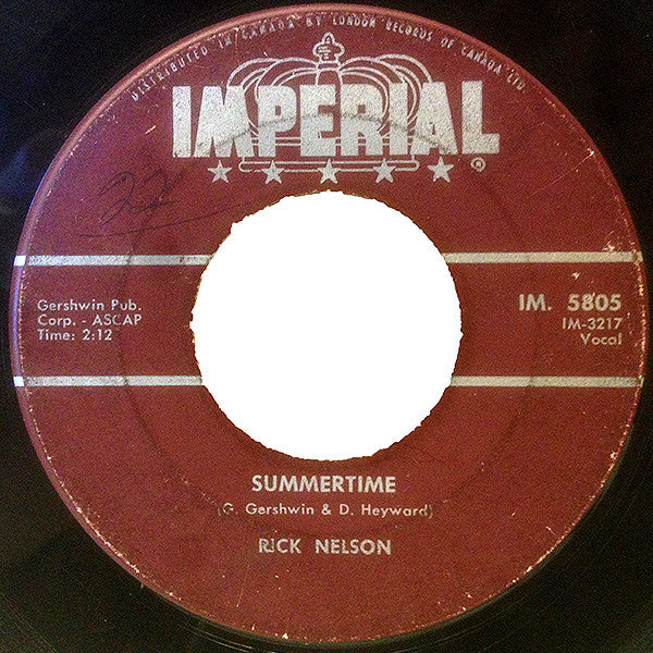 Ricky Nelson (2) : Young World / Summertime (7", Single)
