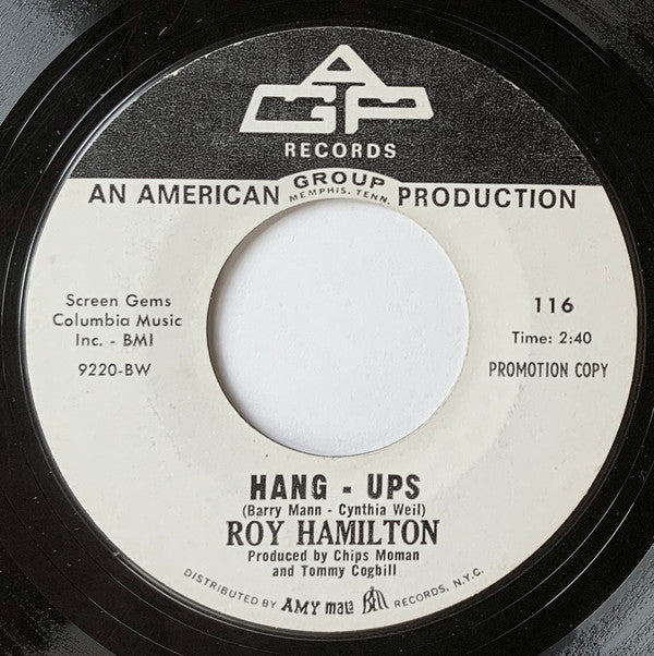 Roy Hamilton (5) : Angelica / Hang-Ups (7", Single, Promo, Styrene)