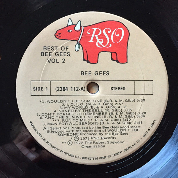 Bee Gees : Best Of Bee Gees Volume 2 (LP, Comp)