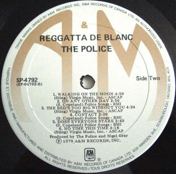 The Police : Reggatta De Blanc (LP, Album)